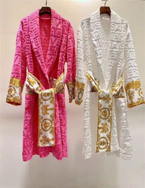 versace pink robe price|versace dressing gown pink.